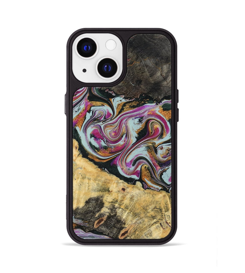 iPhone 13 Wood Phone Case - Oleta (Green, 804523)