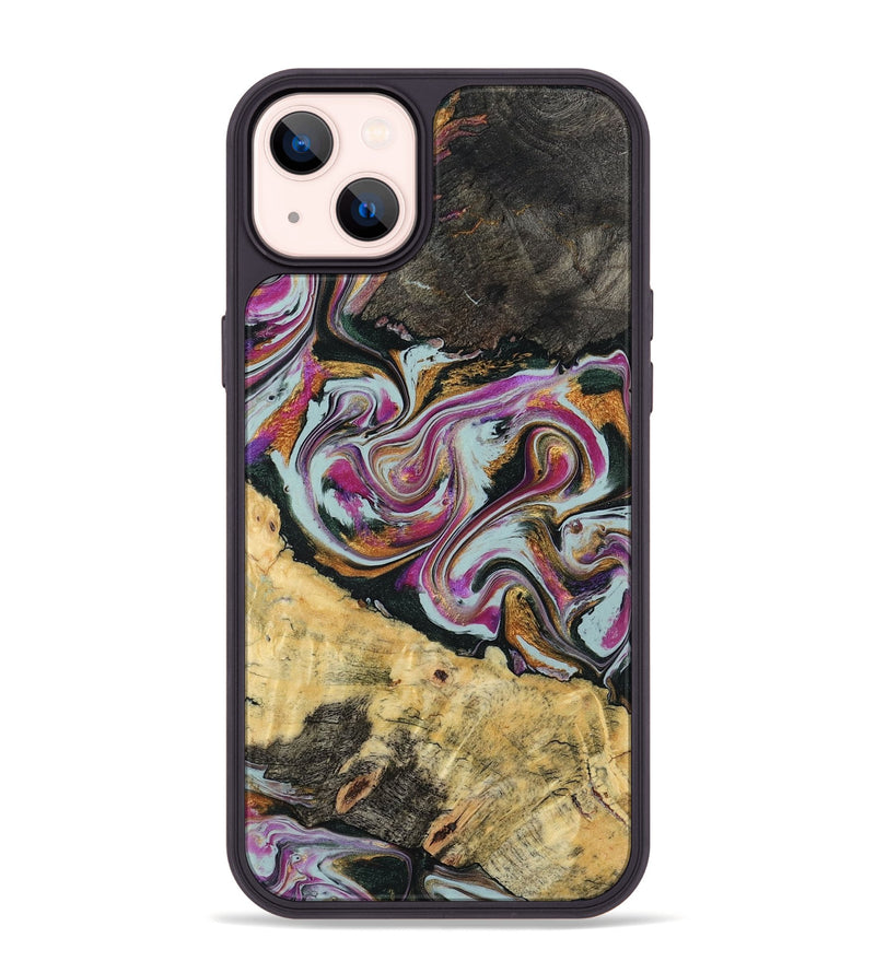 iPhone 14 Plus Wood Phone Case - Oleta (Green, 804523)
