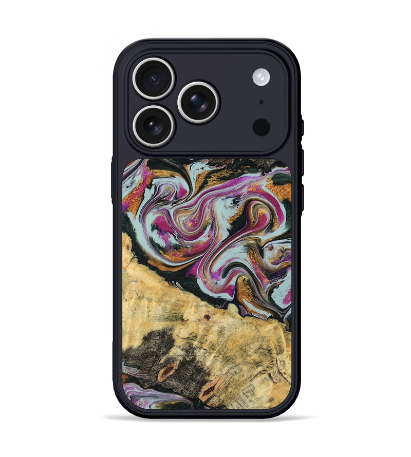 iPhone 17 Pro Wood Phone Case - Oleta (Green, 804523)