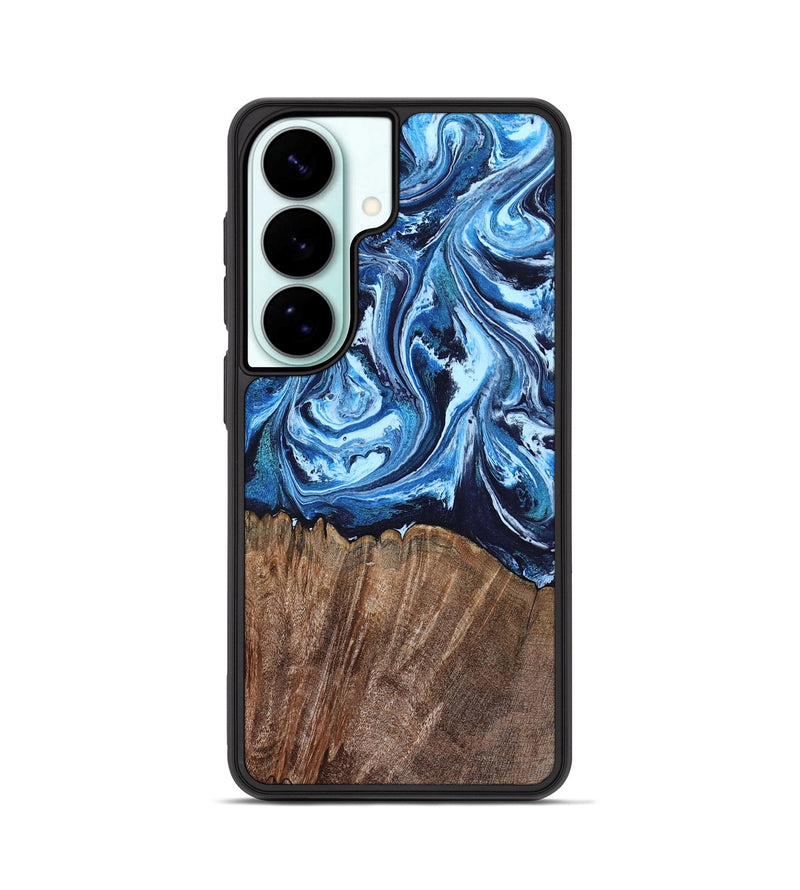 Galaxy S26 Wood Phone Case - Rickey (Blue, 804527)