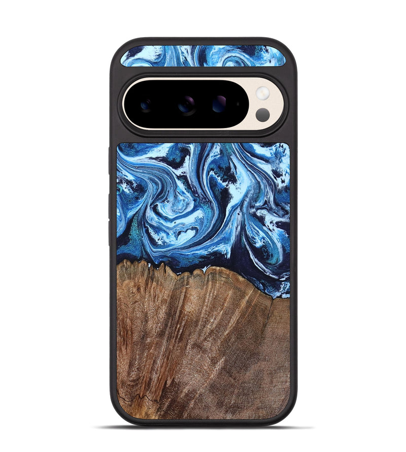 Pixel 10 Wood Phone Case - Rickey (Blue, 804527)