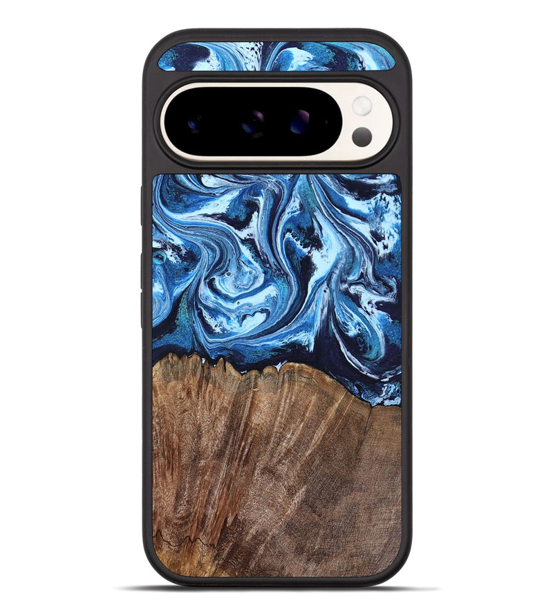 Pixel 10 Pro XL Wood Phone Case - Rickey (Blue, 804527)