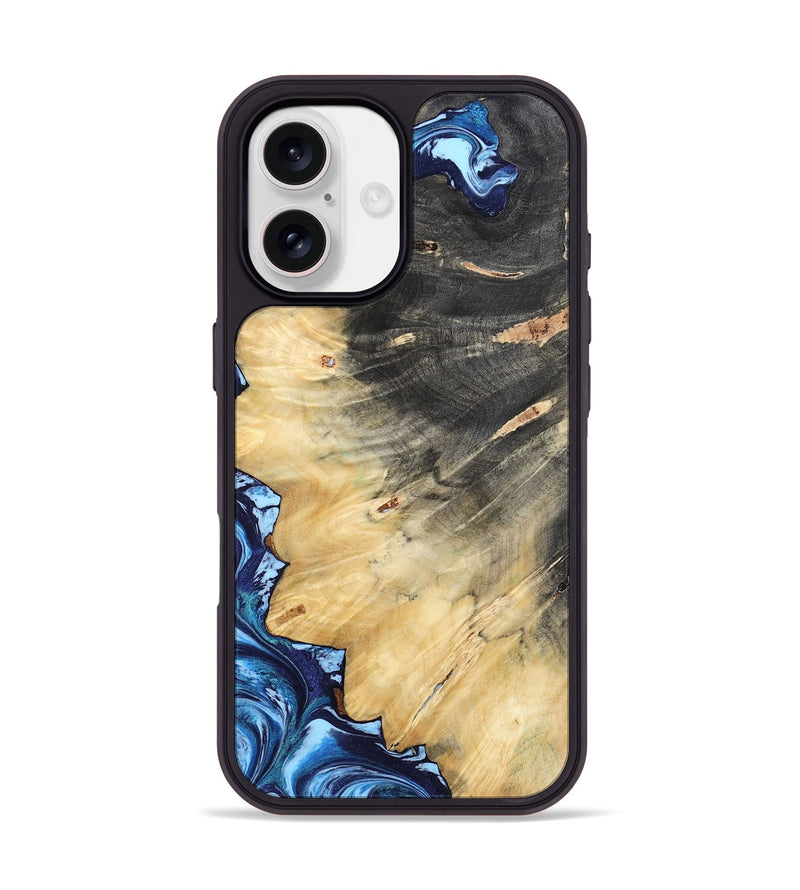 iPhone 17 Wood Phone Case - Coretta (Blue, 804528)