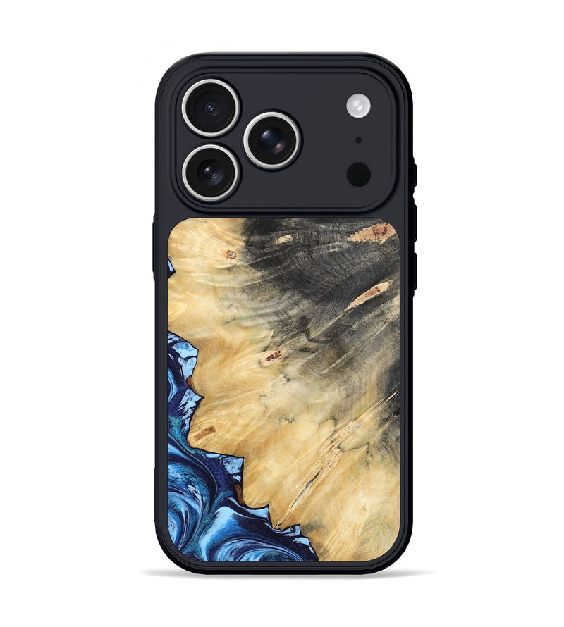 iPhone 17 Pro Wood Phone Case - Coretta (Blue, 804528)