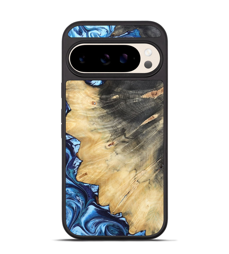 Pixel 10 Wood Phone Case - Coretta (Blue, 804528)