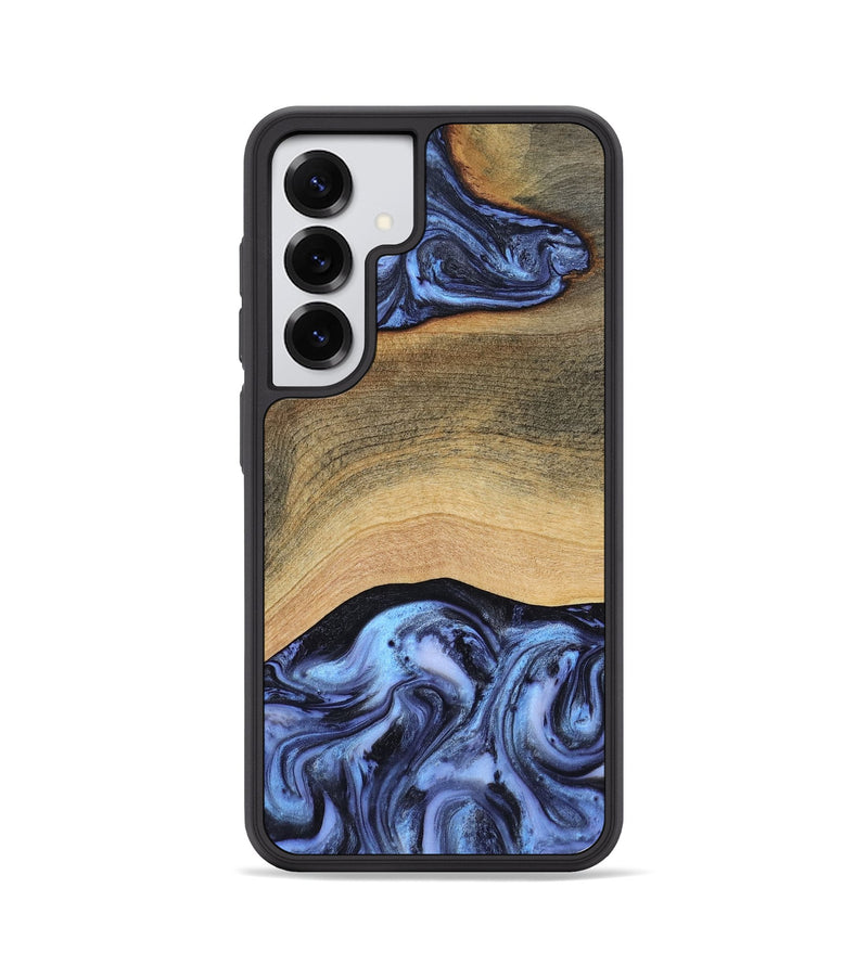 Galaxy S25 Wood Phone Case - Metta (Blue, 804534)