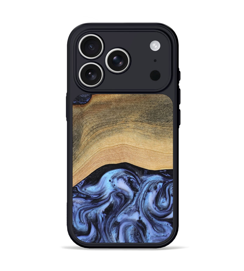iPhone 17 Pro Wood Phone Case - Metta (Blue, 804534)