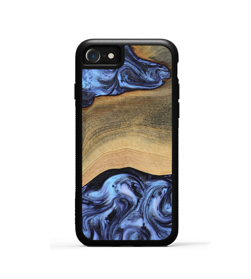 iPhone SE Wood Phone Case - Metta (Blue, 804534)