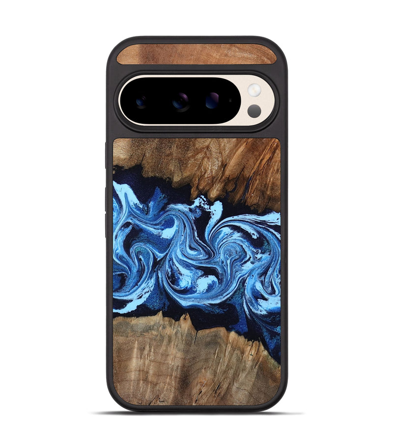 Pixel 10 Wood Phone Case - Tad (Blue, 804535)