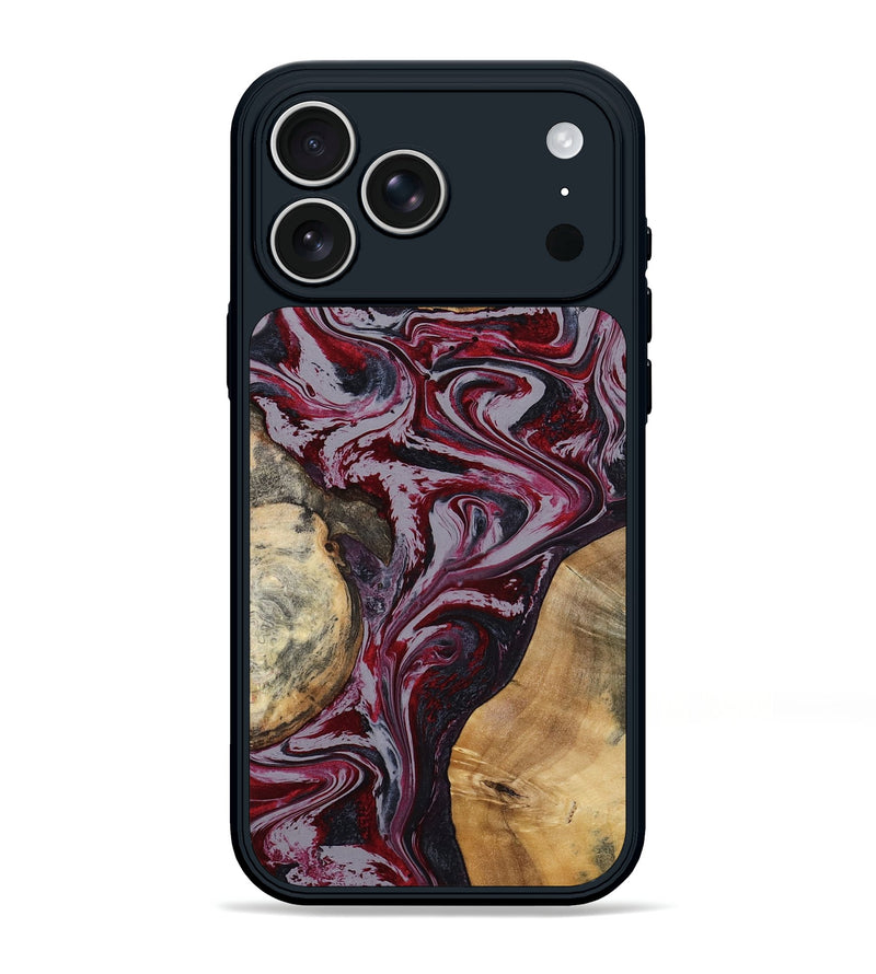 iPhone 17 Pro Max Wood Phone Case - Horatio (Red, 804571)