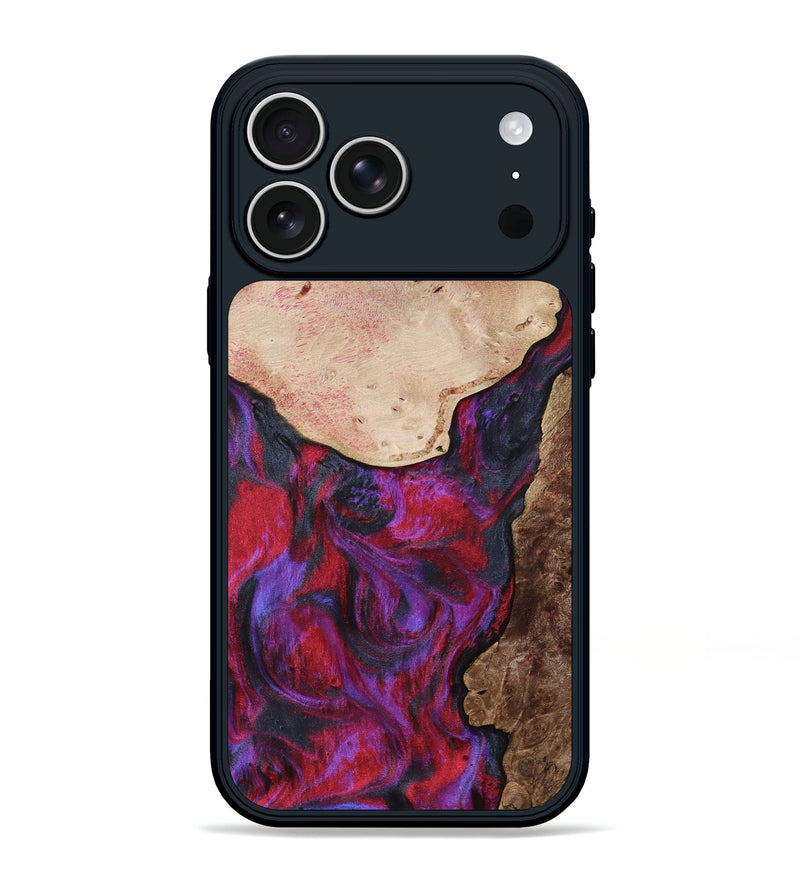 iPhone 17 Pro Max Wood Phone Case - Santos (Purple, 804573)