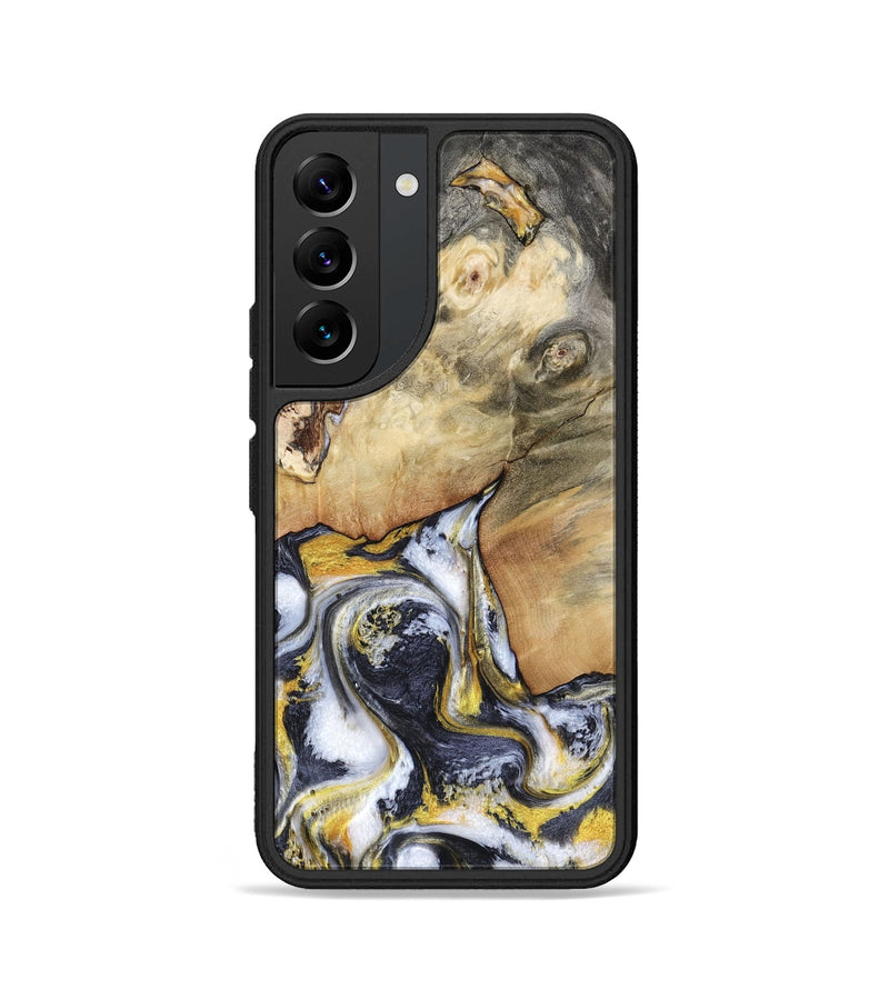 Galaxy S22 Wood Phone Case - Arrie (Black & White, 804579)