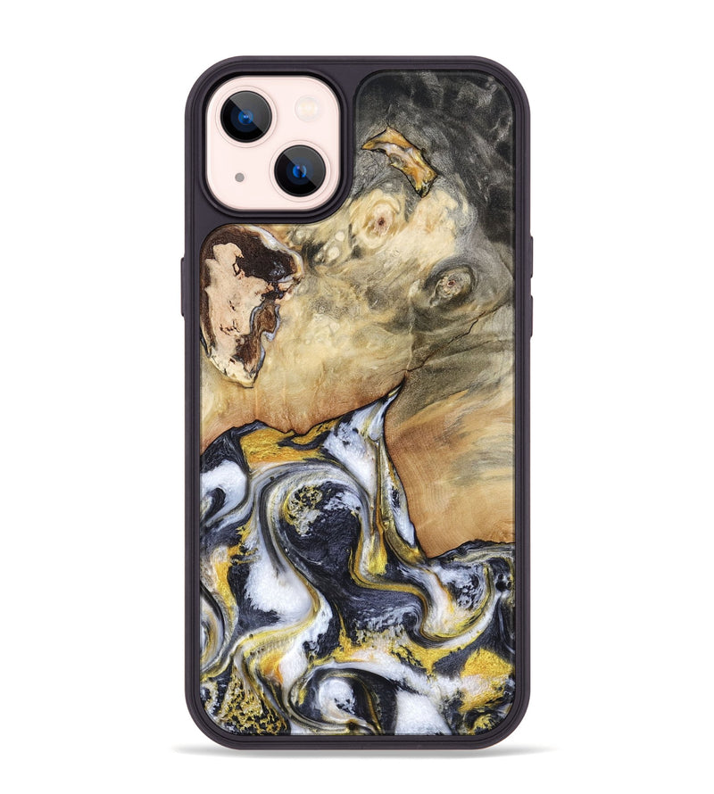 iPhone 14 Plus Wood Phone Case - Arrie (Black & White, 804579)