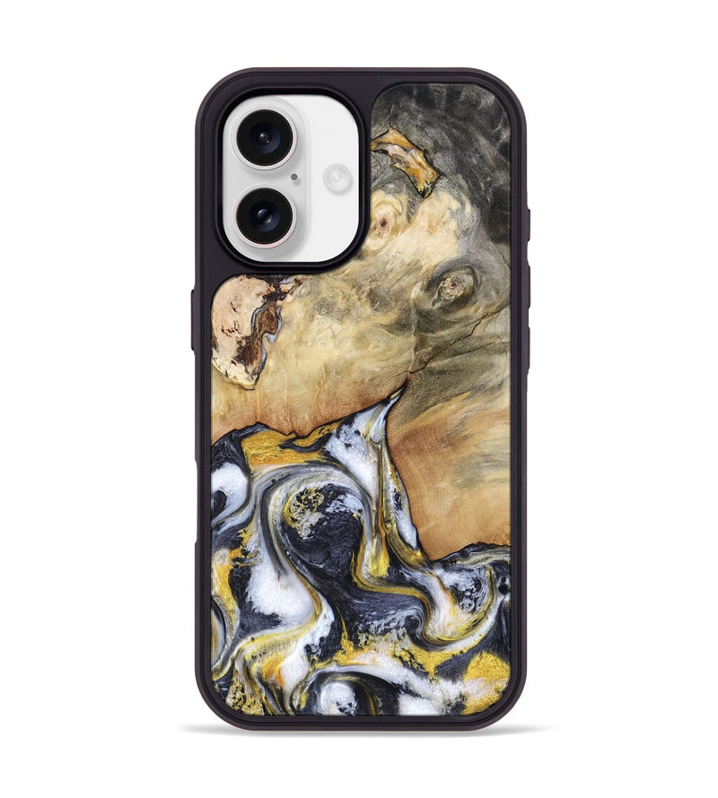 iPhone 17 Wood Phone Case - Arrie (Black & White, 804579)