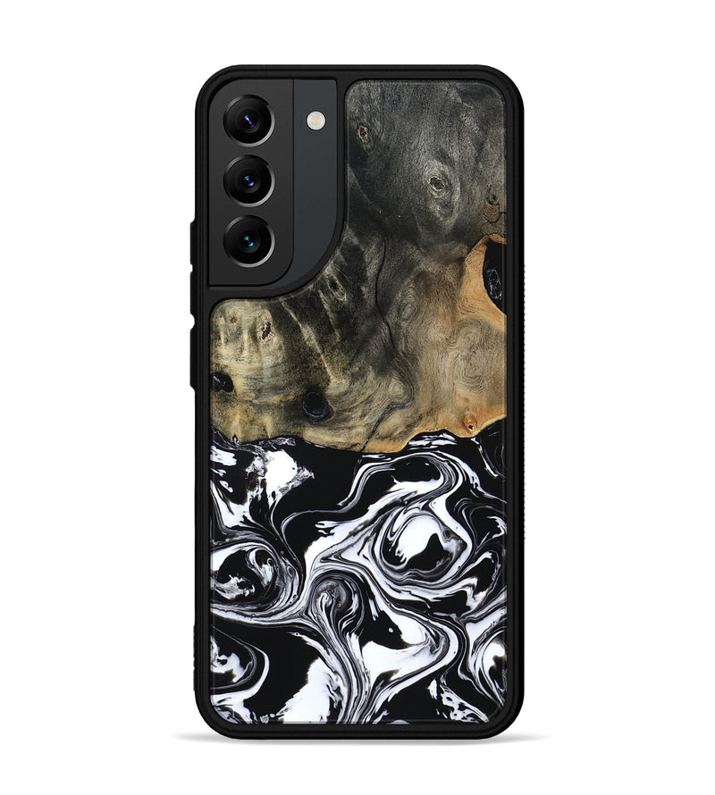 Galaxy S22 Plus Wood Phone Case - Alecia (Black & White, 804580)
