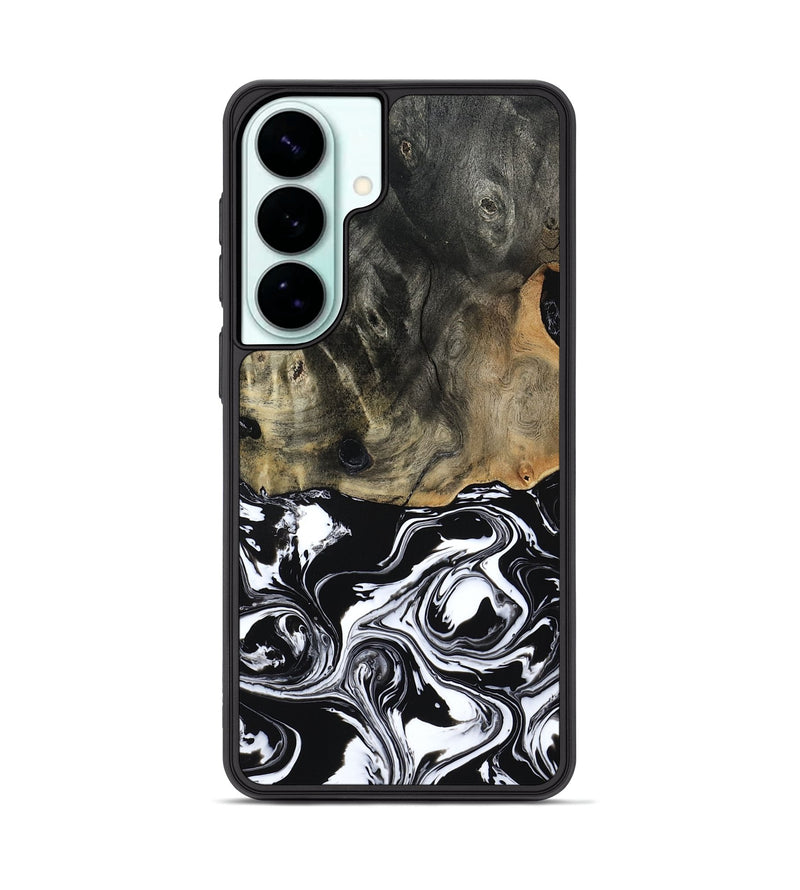 Galaxy S26 Plus Wood Phone Case - Alecia (Black & White, 804580)