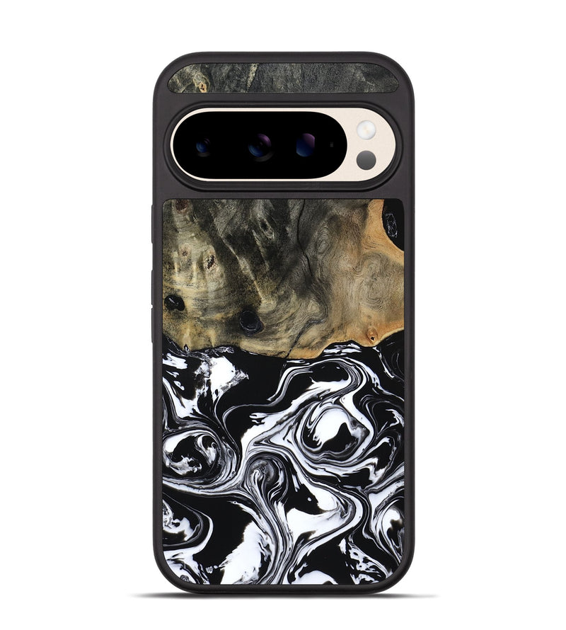 Pixel 10 Wood Phone Case - Alecia (Black & White, 804580)