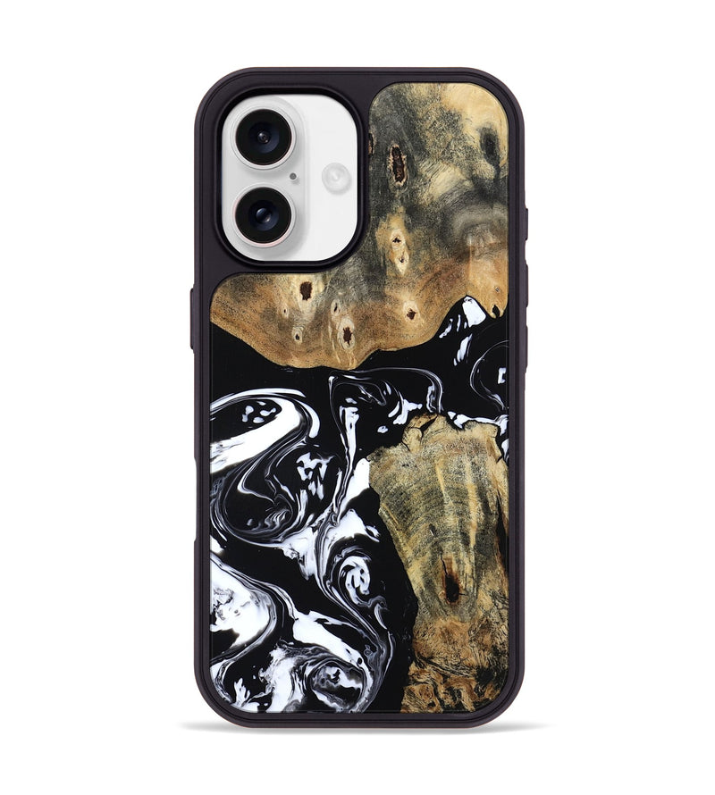 iPhone 17 Wood Phone Case - Jaiden (Black & White, 804581)