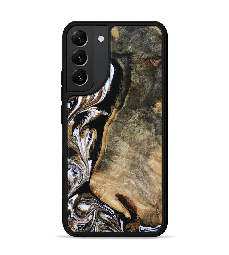 Galaxy S22 Plus Wood Phone Case - Aditya (Black & White, 804586)