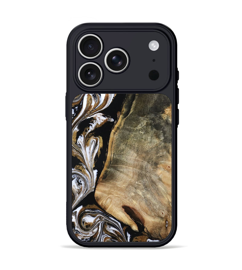 iPhone 17 Pro Wood Phone Case - Aditya (Black & White, 804586)