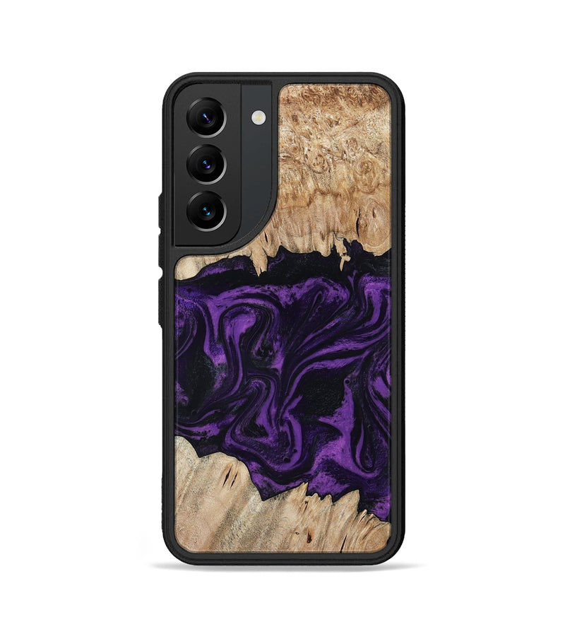 Galaxy S22 Wood Phone Case - Adelynn (Purple, 804597)