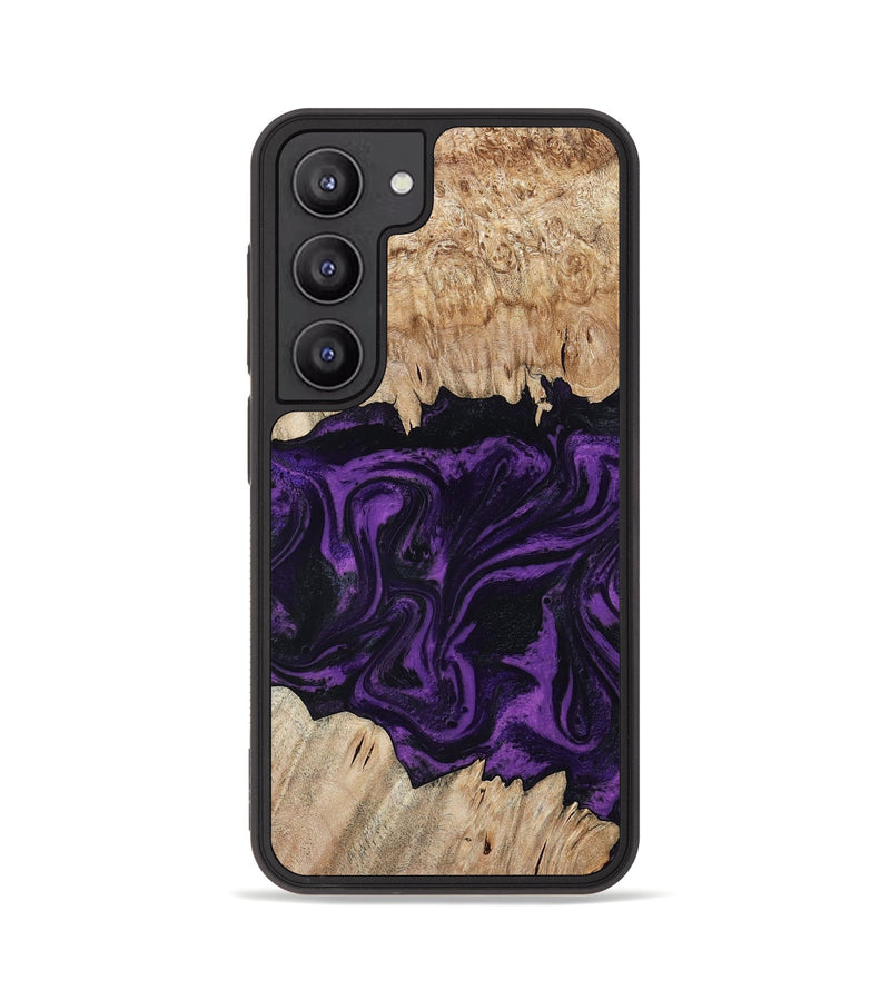 Galaxy S23 Wood Phone Case - Adelynn (Purple, 804597)