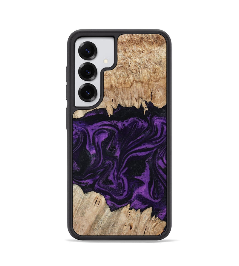 Galaxy S25 Wood Phone Case - Adelynn (Purple, 804597)