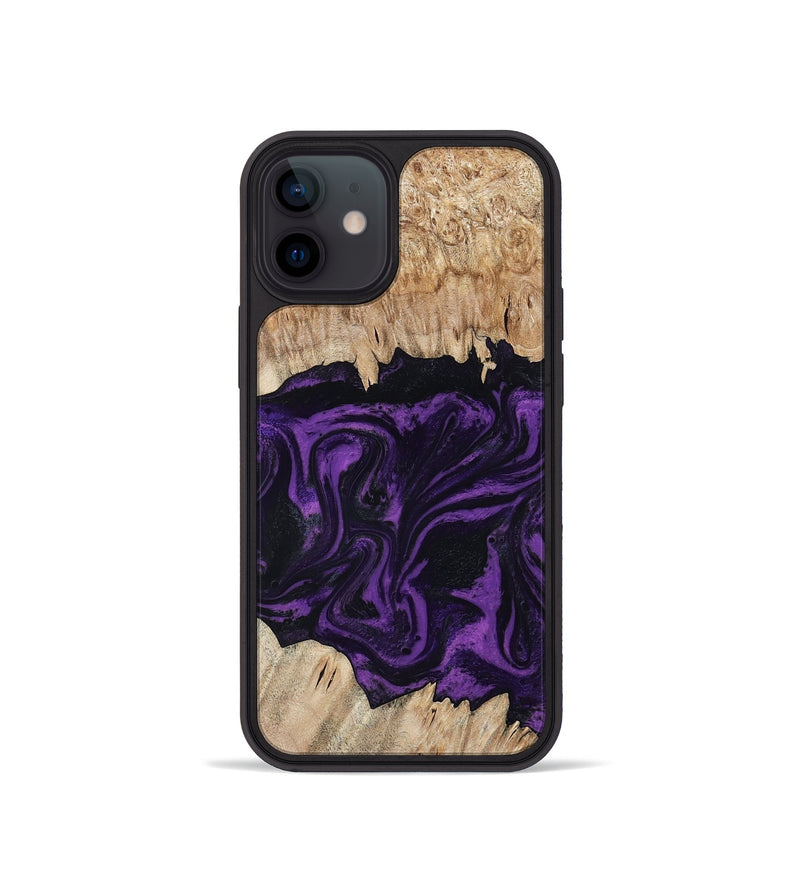 iPhone 12 mini Wood Phone Case - Adelynn (Purple, 804597)