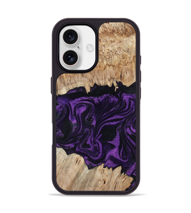 iPhone 17 Wood Phone Case - Adelynn (Purple, 804597)