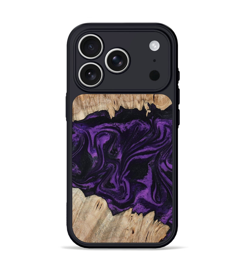 iPhone 17 Pro Wood Phone Case - Adelynn (Purple, 804597)