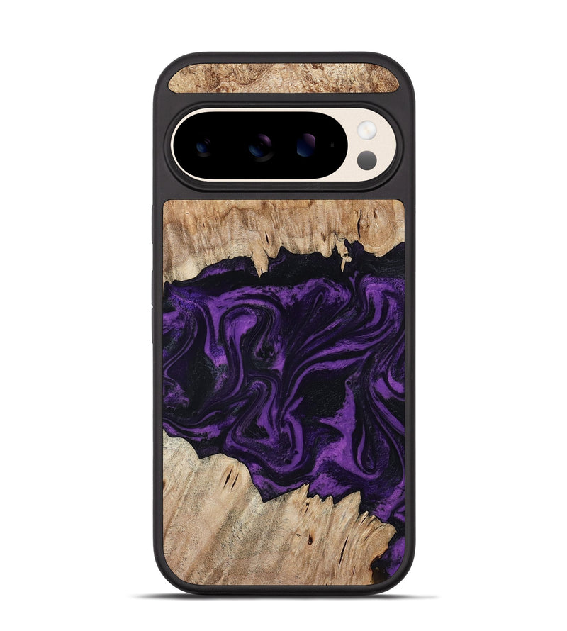 Pixel 10 Wood Phone Case - Adelynn (Purple, 804597)