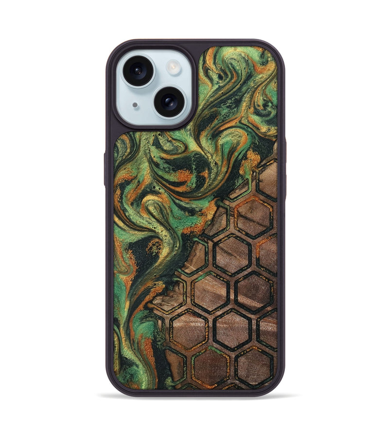 iPhone 15 Wood Phone Case - Landon (Pattern, 804616)