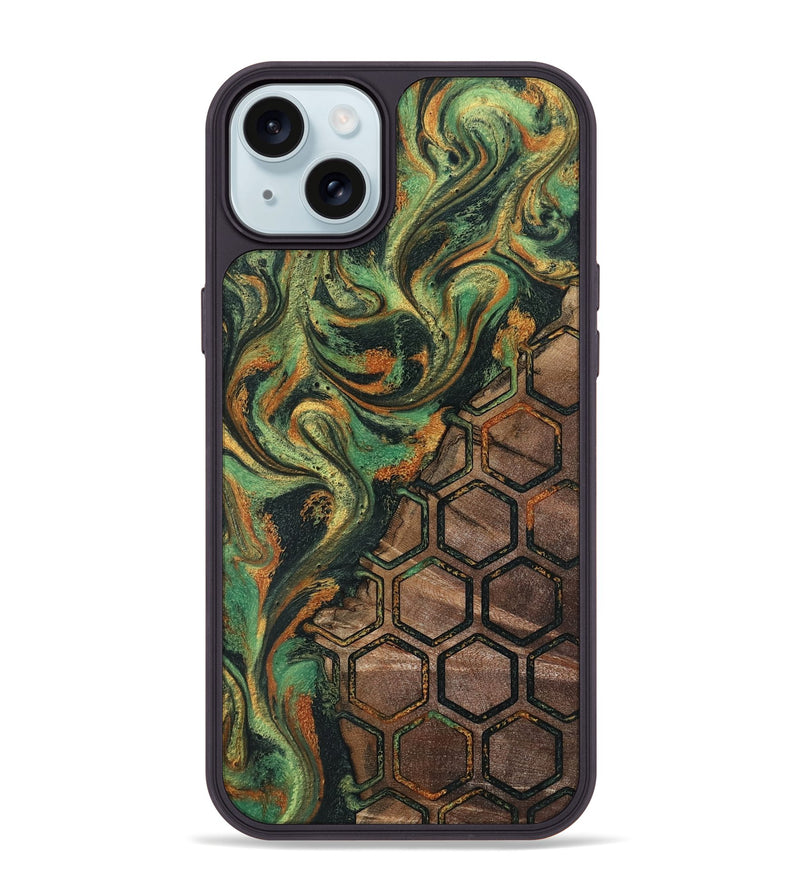 iPhone 15 Plus Wood Phone Case - Landon (Pattern, 804616)