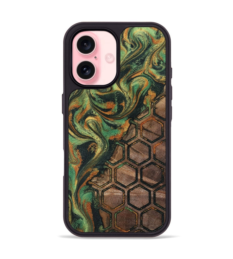 iPhone 16 Wood Phone Case - Landon (Pattern, 804616)