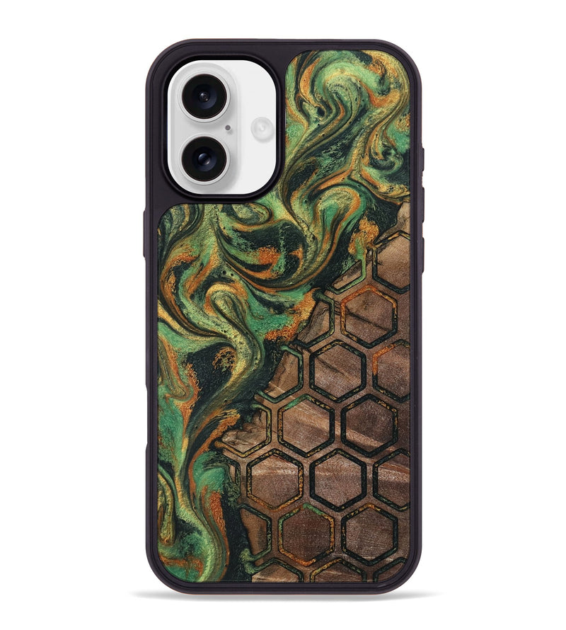 iPhone 16 Plus Wood Phone Case - Landon (Pattern, 804616)