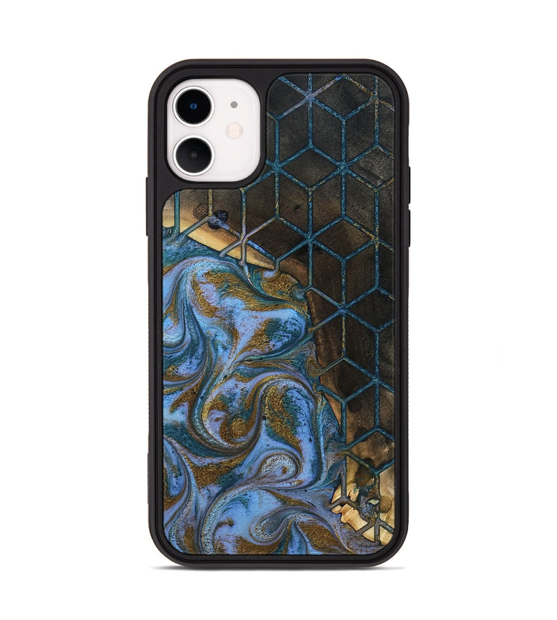iPhone 11 Wood Phone Case - Atharv (Pattern, 804618)