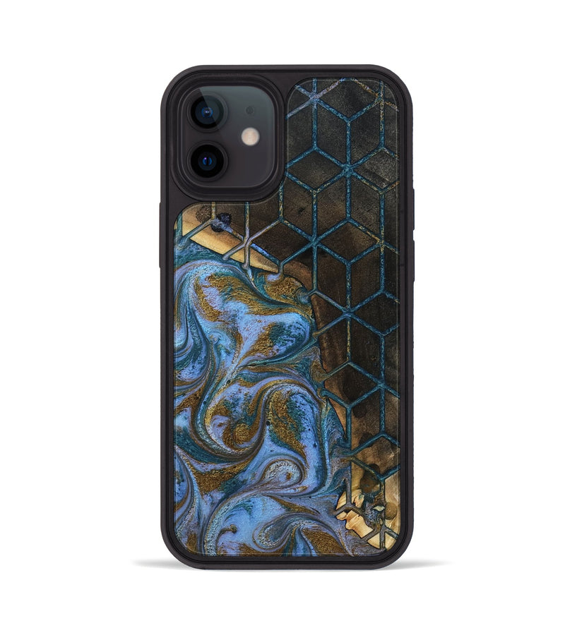 iPhone 12 Wood Phone Case - Atharv (Pattern, 804618)