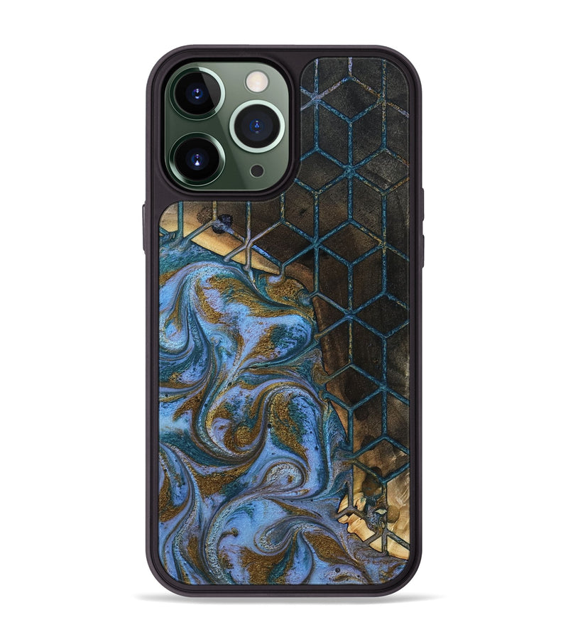 iPhone 13 Pro Max Wood Phone Case - Atharv (Pattern, 804618)