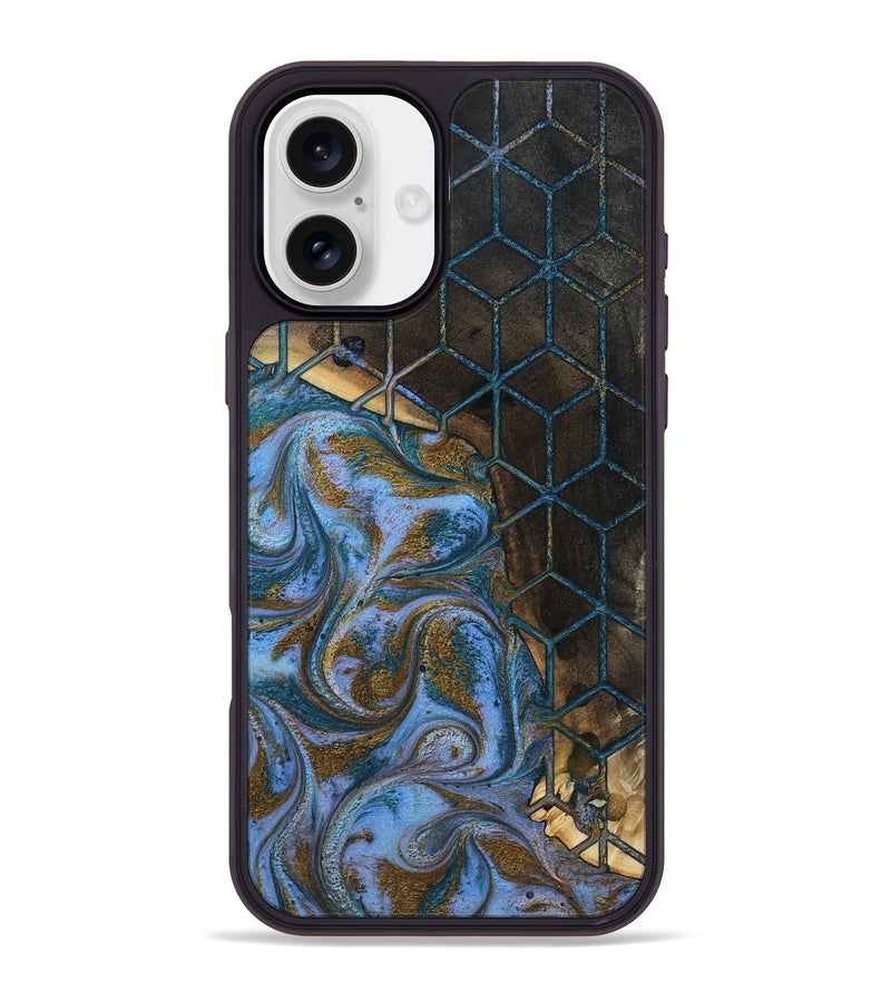iPhone 16 Plus Wood Phone Case - Atharv (Pattern, 804618)