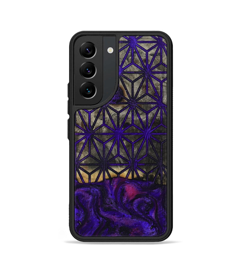 Galaxy S22 Wood Phone Case - Oral (Pattern, 804627)