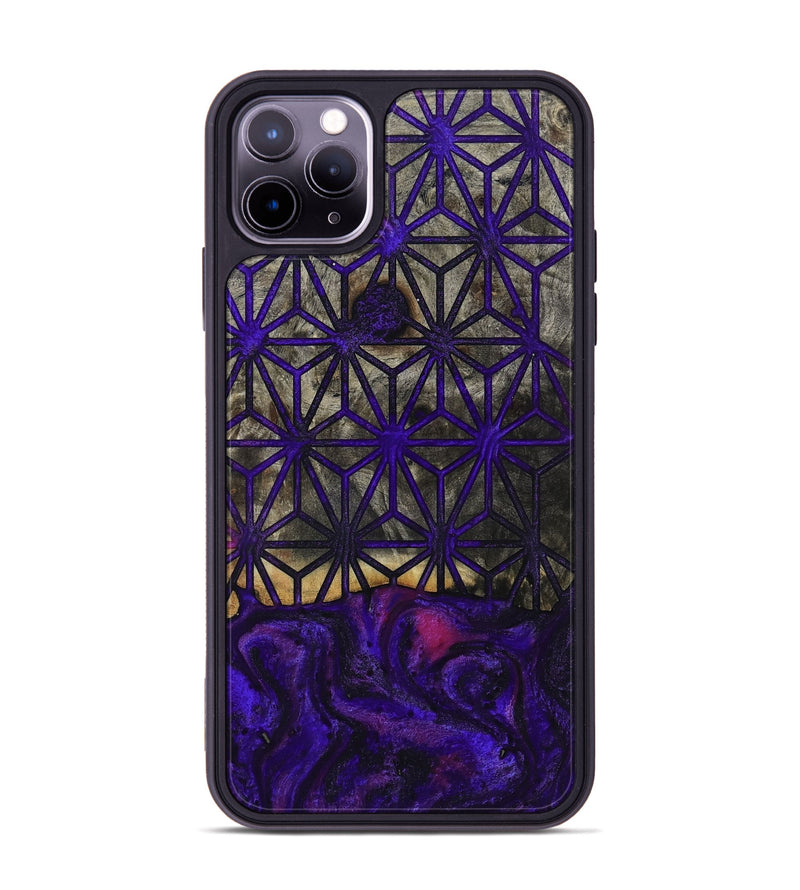 iPhone 11 Pro Max Wood Phone Case - Oral (Pattern, 804627)