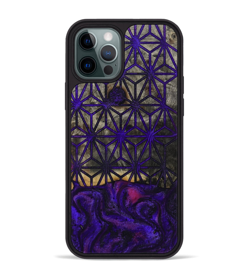 iPhone 12 Pro Max Wood Phone Case - Oral (Pattern, 804627)