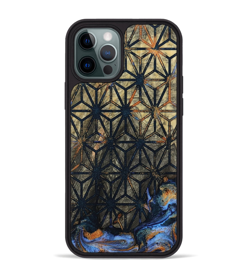 iPhone 12 Pro Max Wood Phone Case - Mitchel (Pattern, 804631)