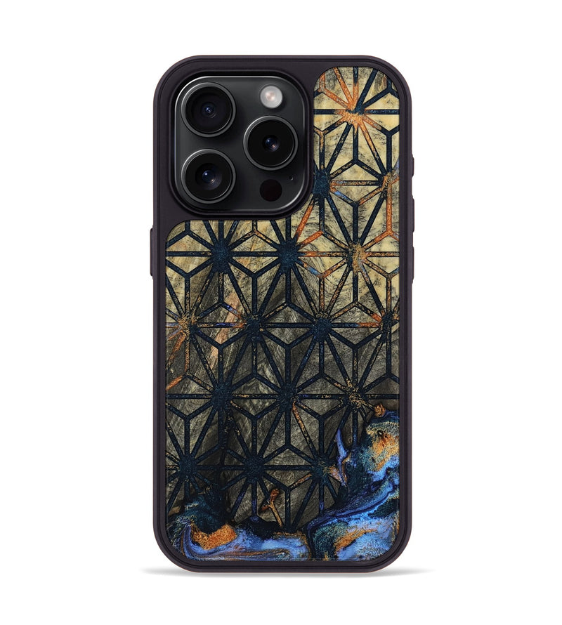 iPhone 15 Pro Wood Phone Case - Mitchel (Pattern, 804631)