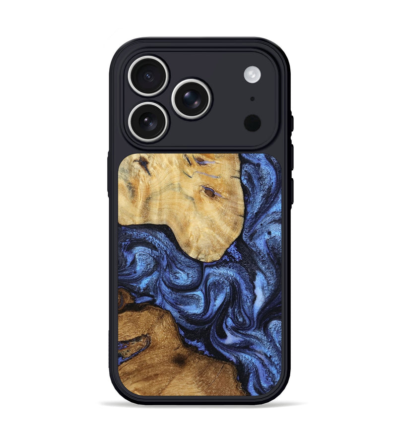 iPhone 17 Pro Wood Phone Case - Coy (Blue, 804657)