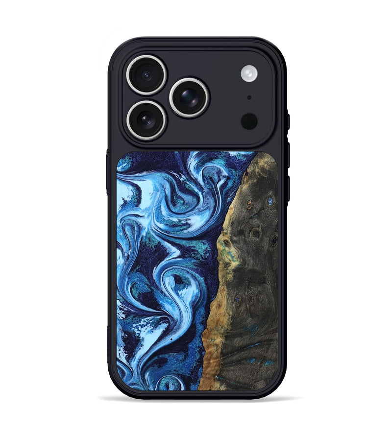 iPhone 17 Pro Wood Phone Case - Naya (Blue, 804658)