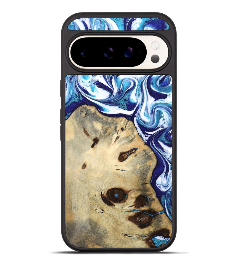 Pixel 10 Pro XL Wood Phone Case - Nedra (Blue, 804659)