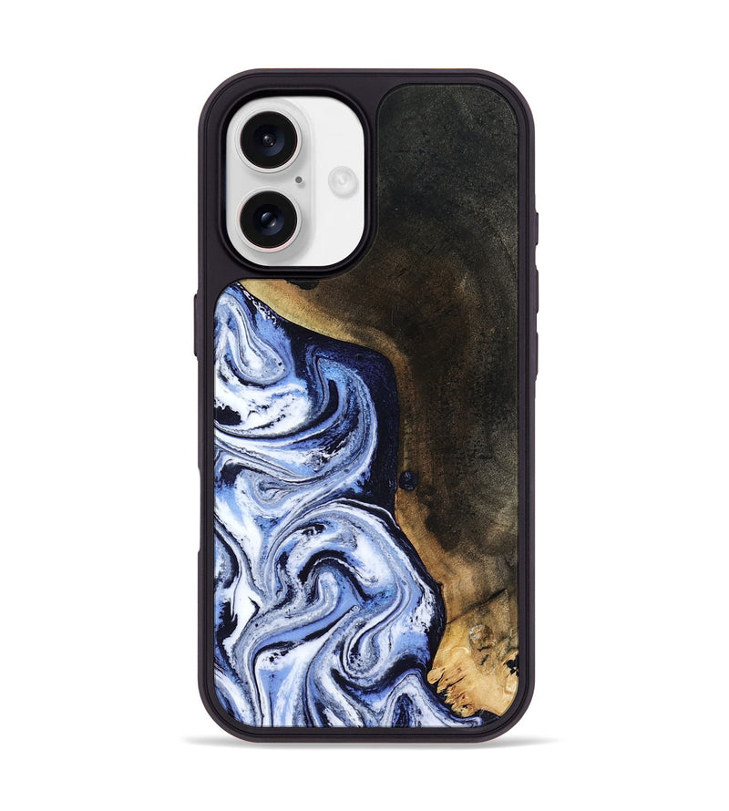 iPhone 17 Wood Phone Case - Kaya (Blue, 804661)