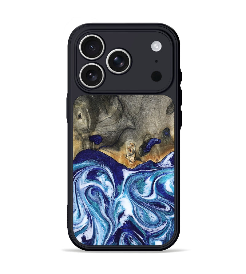 iPhone 17 Pro Wood Phone Case - Easton (Blue, 804662)