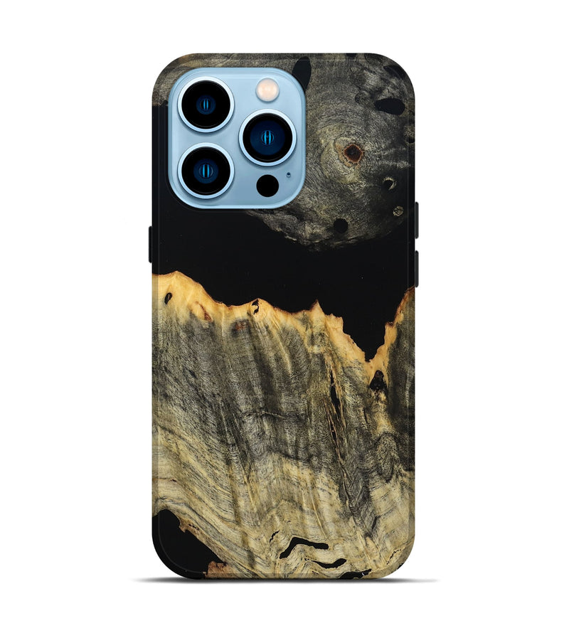 iPhone 14 Pro Wood Live Edge Phone Case - Lily (Wood Burl, 804704)